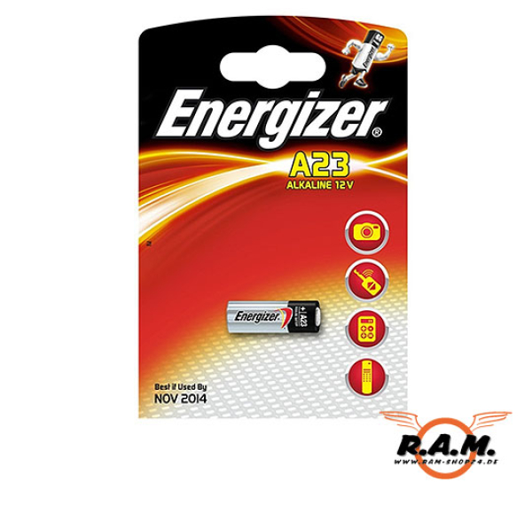 Energizer A23 Alkaline 12V 55mAh Alkali-Mangan