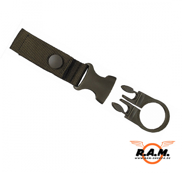 Flaschenhalter für Molle System und Gürtel etc., oliv