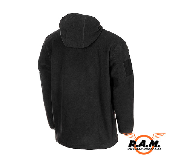 Tactical Fleece Jacke in schwarz