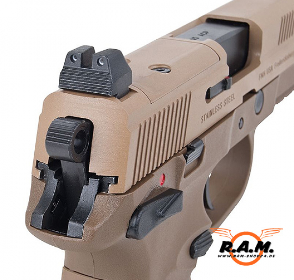 Airsoftpistole FN Herstal FNX-45 Tactical Desert 6mm, Gas Blowback