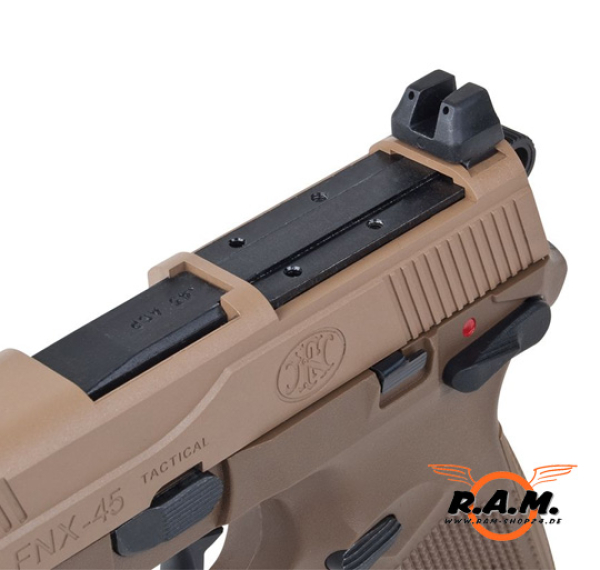 Airsoftpistole FN Herstal FNX-45 Tactical Desert 6mm, Gas Blowback