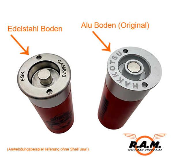 CAM870 Tuning Edelstahlböden für CAM870 Shells – 100% Made in Germany