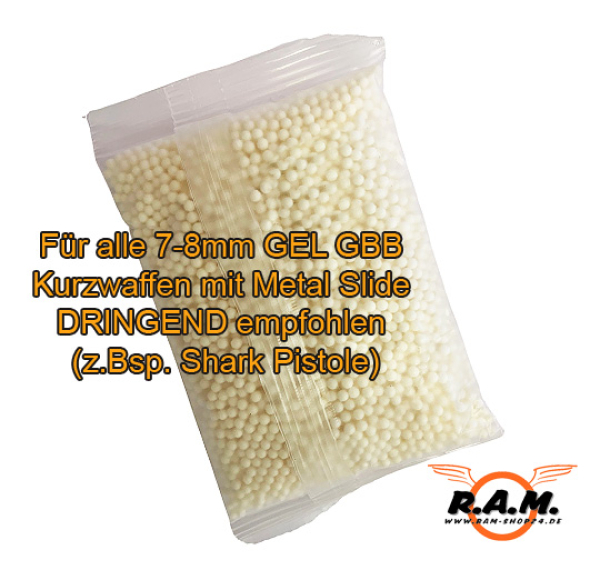 GBB ULTRA HARD 8mm Gel BB 6500 Schuss **NEUHEIT**