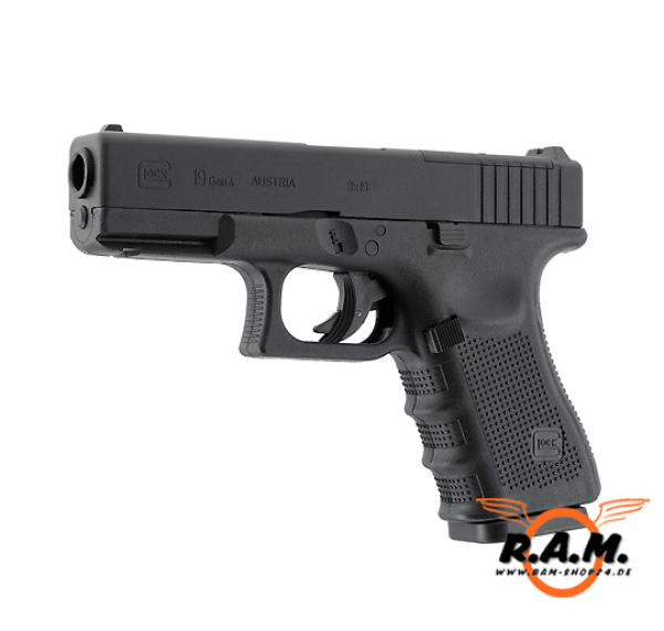 Umarex Softairpistole GLOCK 19 Gen4 MOS, 6mm CO2, NBB (Non Blowback)