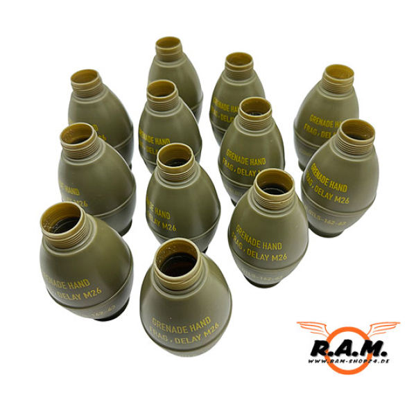 Ersatzhüllen "Lemon Frag Grenade" oliv 12er Set