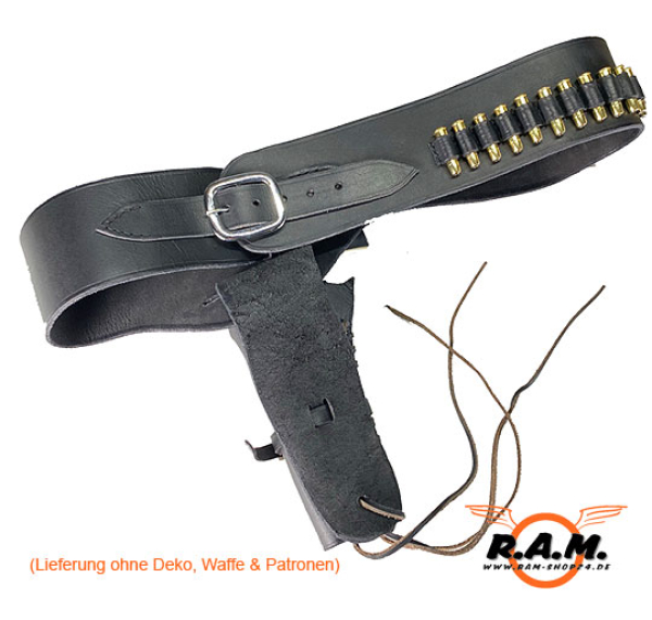 Revolverholster "Single" Größe L-XL Colt SAA Echtleder schwarz