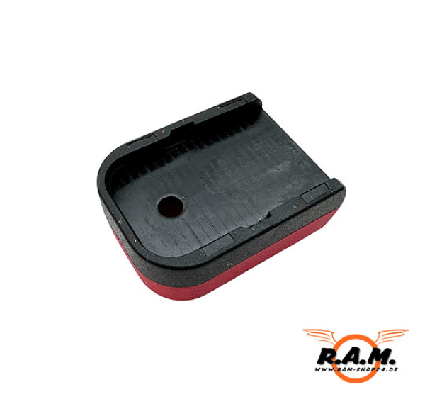 IMI Gummi Magazinboden / Magazinschuh für Glock, rot