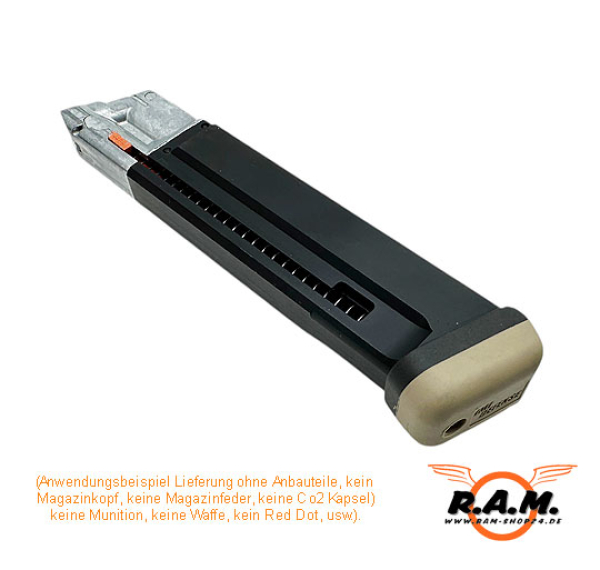 IMI Gummi Magazinboden / Magazinschuh für Glock, desert tan