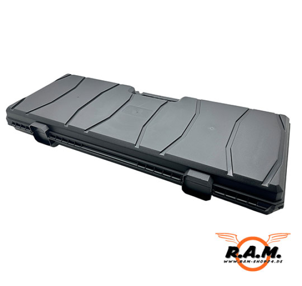 robuster Waffenkoffer, 120cm x 34,5cm x 12,5cm, schwarz