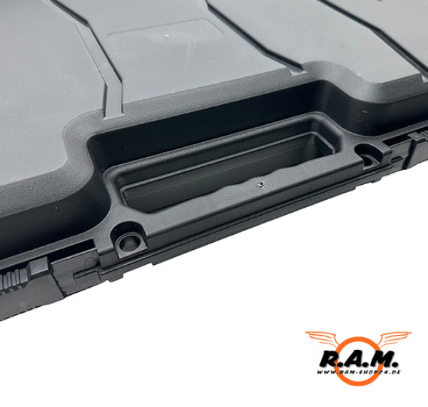 robuster Waffenkoffer, 120cm x 34,5cm x 12,5cm, schwarz