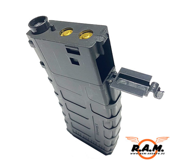 Magazin für Gel Blaster 8mm High Cap 250 Schuss schwarz