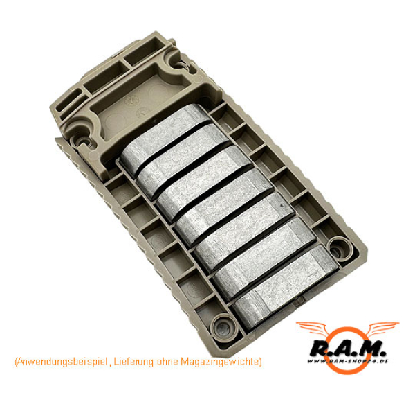 HERA H3L PRO Magazin für AR15 & Clone, tan, 10 Schuss