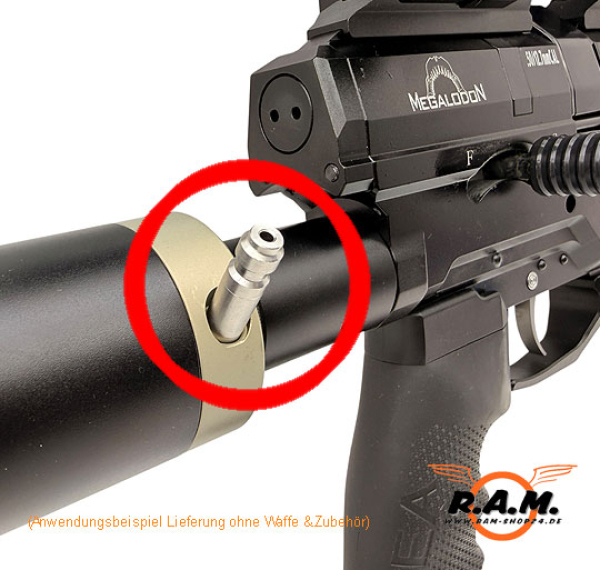 Fülladapter für AEA HP Max MKI / MKII & Megalodon – PCP Schnellfülladapter Pressluft