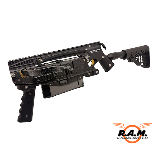 MEY Interceptor Repetierarmbrust – 60 lbs mit 18-Schuss-Wechselmagazin