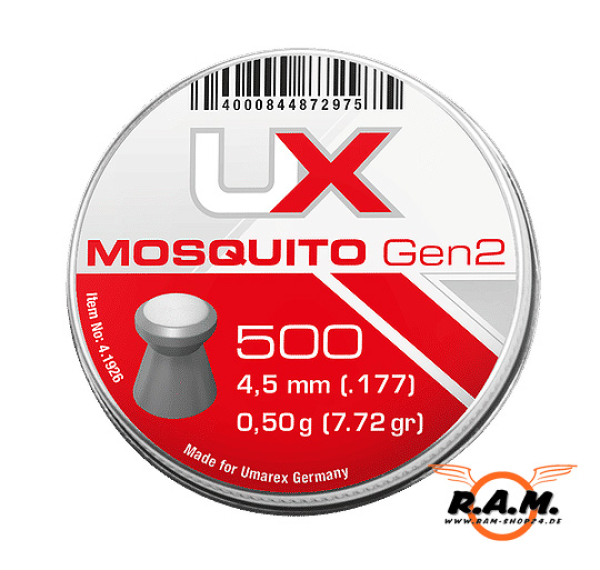 UX Mosquito Diabolos Gen2, cal. 4,5mm (.177), 500 Stück