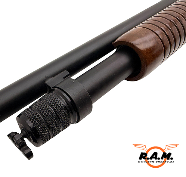 STEEL DEFENDER .68 CO2 Paintball & Heimverteidigung Classic – Pump-Action Schrotflinte 5 Schuss