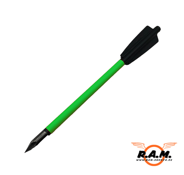 Pfeil / Bolzen / Arrow Wrap Neon Grün 12 Stück
