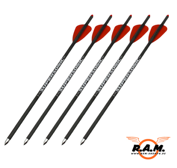Carbonbolzen | X-BOW FMA Supersonic mit Standard Spitze im 5er SET