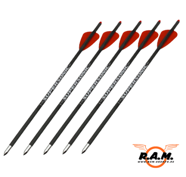 Carbonbolzen | X-BOW FMA Supersonic mit High Impact Spitze im 5er SET