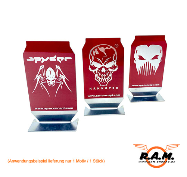 solides Aluminiumziel "Phantom", rot (Hakkotsu)