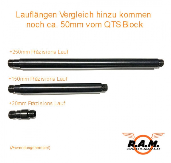 TM4 Präzisions Stahllauf QTS System +250mm mehr Power / Präzision **EXPORT**