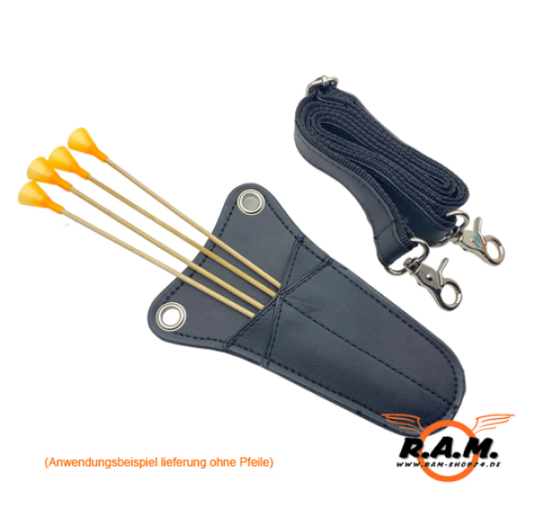 Blasrohr Pfeiltasche / Dart Köcher mit Schultergurt