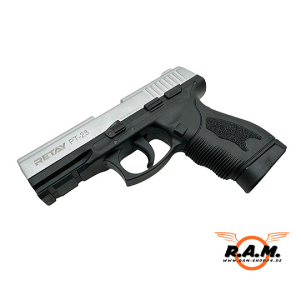 Schreckschusspistole RETAY PT-23 Nickel Finish 9mm P.A.K.