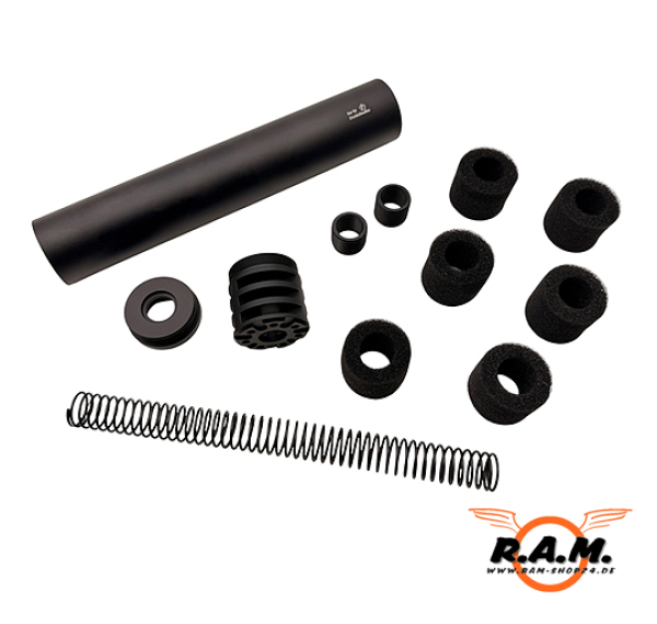 F-Schalldämpfer Multicaliber 4.5mm, 5.5mm, 6mm BB, 6.35mm, 7.62mm, 9mm, 0.43 (NUR Co2 & LUFTDRUCKWAFFEN)