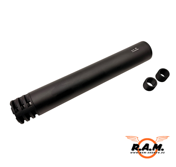 F-Schalldämpfer Multicaliber 4.5mm, 5.5mm, 6mm BB, 6.35mm, 7.62mm, 9mm, 0.43 (NUR Co2 & LUFTDRUCKWAFFEN)