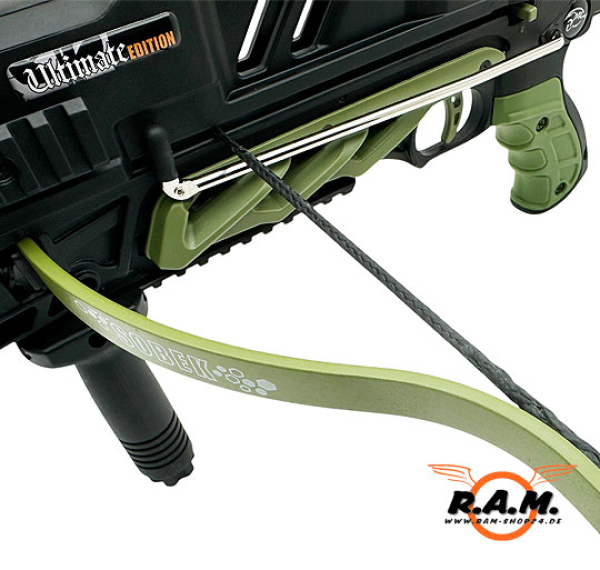 SOLIDCORE Dyneema PRO Tuning Sehne schwarz "HEAVY DUTY 4mm", handgemacht für Sobek & Alligator Man Kung