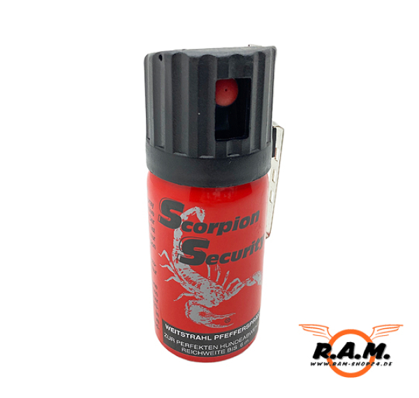 Scorpion Pfeffer 50 ml (Weitstrahl) mit Clip und Federdeckelkappe