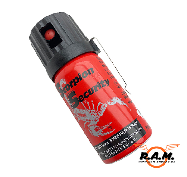 Scorpion Pfeffer 50 ml (Weitstrahl) mit Clip und Federdeckelkappe