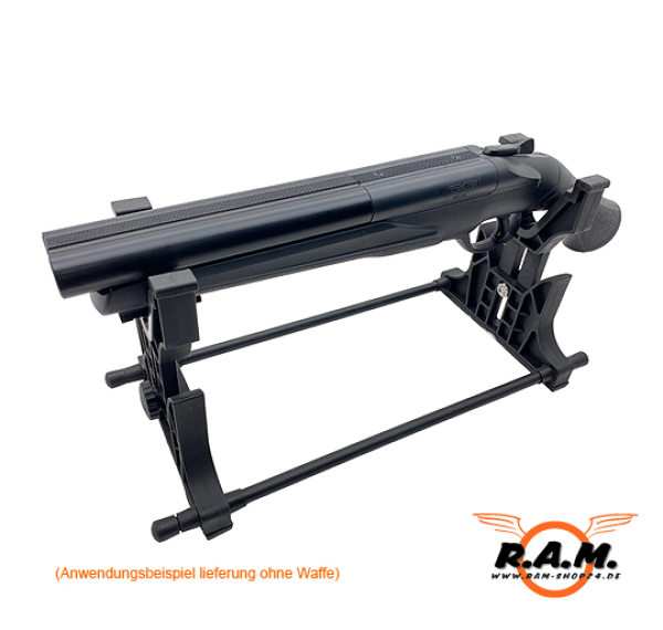 Waffenständer verstellbar DELUXE schwarz für alle Langwaffen