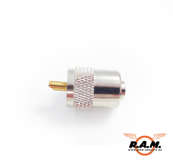 PL 259/RL,PL-Stecker, lang, 6mm für CB Funkgeräte