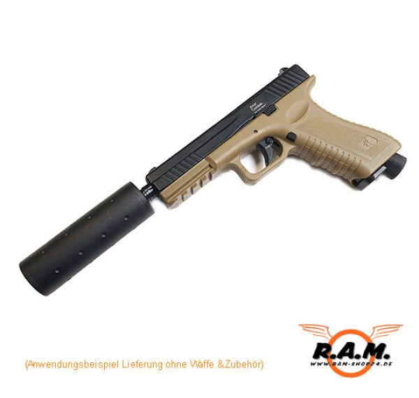 RAM COMBAT Präzisions Stahl Tuninglauf mit Schalldämpfergewinde