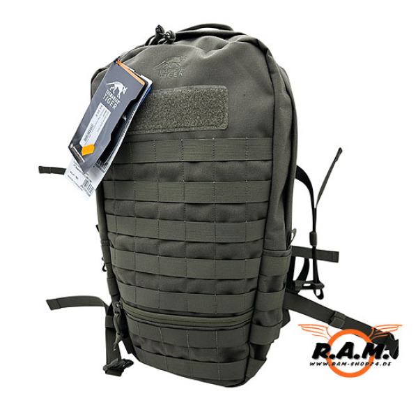 Tasmanian Tiger Essential Pack L, MKII, Rucksack in "IRR stone grey olive" (15L)